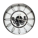 London Gear Wall Clock - White at Online8 Furniture Auckland NZ