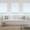 Long Island Slipcover Sofa - White Linen at Online8 Furniture Auckland NZ