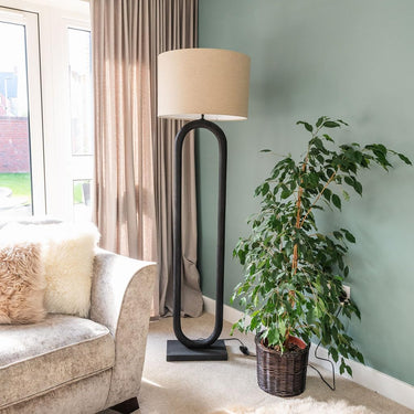 Loop Wooden Floor Lamp at Online8 Furniture Auckland NZ