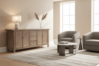Lotus & Jade 4 Door 3 Drawer Buffet - Reclaimed Pine at Online8 Furniture Auckland NZ