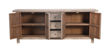 Lotus & Jade 4 Door 3 Drawer Buffet - Reclaimed Pine at Online8 Furniture Auckland NZ