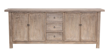 Lotus & Jade 4 Door 3 Drawer Buffet - Reclaimed Pine at Online8 Furniture Auckland NZ