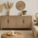 Lotus & Jade 4 Door Buffet - Poplar at Online8 Furniture Auckland NZ