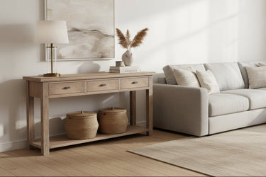 Lotus & Jade Hall Table - Poplar at Online8 Furniture Auckland NZ