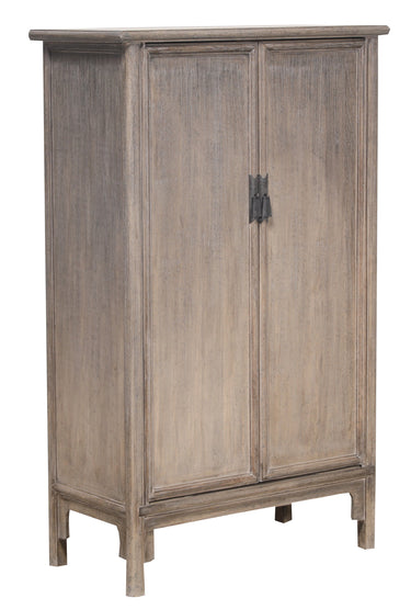 Lotus & Jade Tall 2 Door Cabinet - Poplar at Online8 Furniture Auckland NZ
