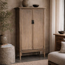 Lotus & Jade Tall 2 Door Cabinet - Poplar at Online8 Furniture Auckland NZ