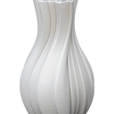 Louella White 3D Printed Ceramic Vase - Large at Online8 Furniture Auckland NZ