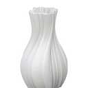 Louella White 3D Printed Ceramic Vase - Small at Online8 Furniture Auckland NZ