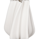 Lowri White 3D Printed Ceramic Vase - Large at Online8 Furniture Auckland NZ