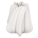 Lowri White 3D Printed Ceramic Vase - Small at Online8 Furniture Auckland NZ