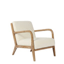 Luca Occasional Chair | Cream & Washed Oak at Online8 Furniture Auckland NZ