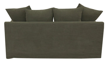 Lucca 2 Seater Slip Cover Sofa - Olive at Online8 Furniture Auckland NZ