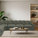 Lucca Right 2 Seater - Olive at Online8 Furniture Auckland NZ