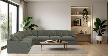 Lucca Right 2 Seater - Olive at Online8 Furniture Auckland NZ