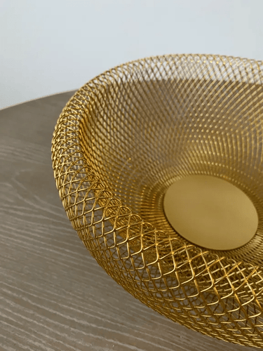 Luma Fruit Bowl - Gold at Online8 Furniture Auckland NZ