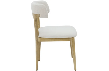 Luna Linen & Washed Ash Dining Chair at Online8 Furniture Auckland NZ