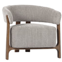 Luna Occasional Chair & Ottoman Set - Taupe at Online8 Furniture Auckland NZ