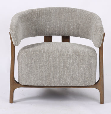 Luna Occasional Chair - Taupe side view at Online8 Furniture Auckland NZ
