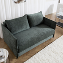 Pine green Luoma Sofa Bed built on a no-zag spring base with high-resilient foam for seat and sleep comfort