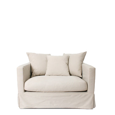 Luxe 1 Seater Slip Cover Only - Sand at Online8 Furniture Auckland NZ