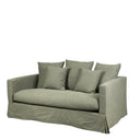 Luxe 2 Seater Slip Cover Sofa - Forest Green at Online8 Furniture Auckland NZ