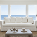 Luxe 4-Seater Slipcover Sofa | Natural Cream at Online8 Furniture Auckland NZ