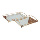 Luxe Decorative Rectangular Tray Set/2 at Online8 Furniture Auckland NZ