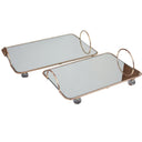 Luxe Decorative Rectangular Tray Set/2 at Online8 Furniture Auckland NZ