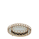 Luxe Decorative Rectangular Tray With Circle Detail - Set OF 2 at Online8 Furniture Auckland NZ