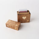 Luxe Mango Wood Single Card Box – Natural at Online8 Furniture Auckland NZ