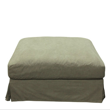Luxe Ottoman Slip Cover Only - Forest Green at Online8 Furniture Auckland NZ