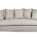 Luxe Slip Cover 3 Seat Slip Cover Sofa - Toffee at Online8 Furniture Auckland NZ