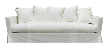 Luxe Slip Cover Sofa 3 Seater - Cream at Online8 Furniture Auckland NZ