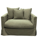Luxe Slip Cover Sofa Chair - Forest Green at Online8 Furniture Auckland NZ