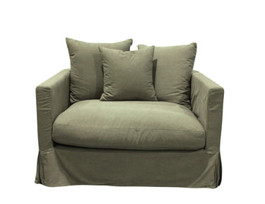 Luxe Slip Cover Sofa Chair - Forest Green at Online8 Furniture Auckland NZ