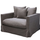 Luxe Slip Cover Sofa Chair - Gray at Online8 Furniture Auckland NZ