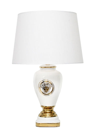 Luxury Table Lamp - White Medusa at Online8 Furniture Auckland NZ