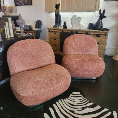 Maddie Casual Boucle Chair - Berry at Online8 Furniture Auckland NZ
