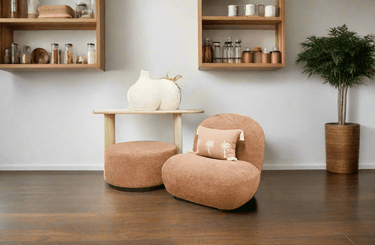 Maddie Casual Boucle Chair - Berry at Online8 Furniture Auckland NZ