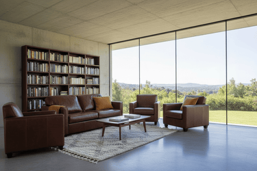 Madison Aged Leather 2 Seater Sofa - Vintage Cigar at Online8 Furniture Auckland NZ