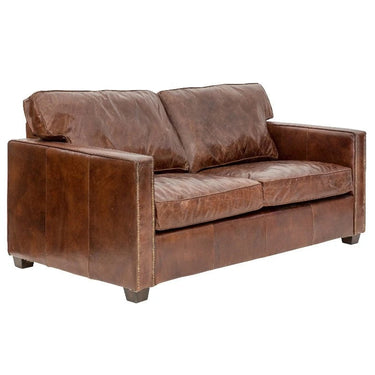 Madison Vintage Leather 2 Seater Sofa - Vintage Cigar at Online8 Furniture Auckland NZ