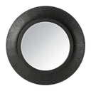 Madrid Black Wooden Round Mirror 90cm at Online8 Furniture Auckland NZ