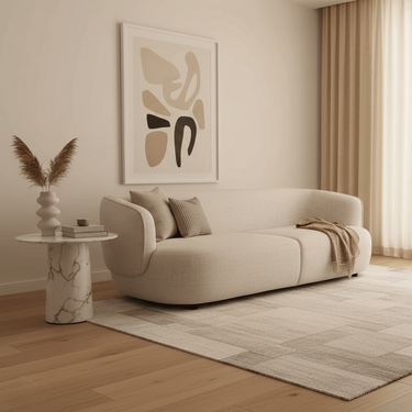 Beige Maison 3 Seater Sofa for Scandi-chic and minimalist living rooms