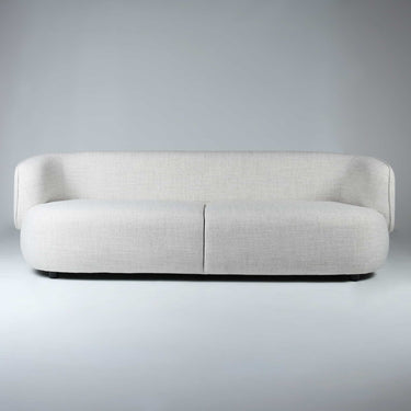 Maison 3 Seater Sofa in beige premium polyester with a low-slung modern profile