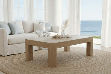 Maison Reclaimed Elm Parquet Top Coffee Table at Online8 Furniture Auckland NZ