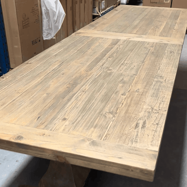 Maison Reclaimed Wood Dining Table - 4000mm at Online8 Furniture Auckland NZ