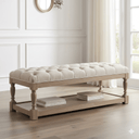 Maison Tufted Upholstered Bench at Online8 Furniture Auckland NZ