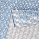 Makana Indoor/Outdoor Border Light Blue Rug at Online8 Furniture Auckland NZ