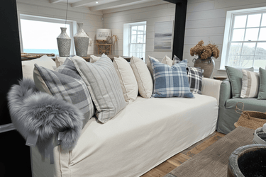 Malibu Slipcover 3 Seater Sofa - Oatmeal at Online8 Furniture Auckland NZ