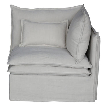 Malta Double Cushion Sectional Corner Right - Salt & Pepper at Online8 Furniture Auckland NZ